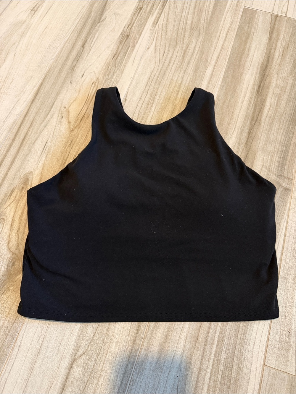 Athleta Cropped Black Tank Top Small